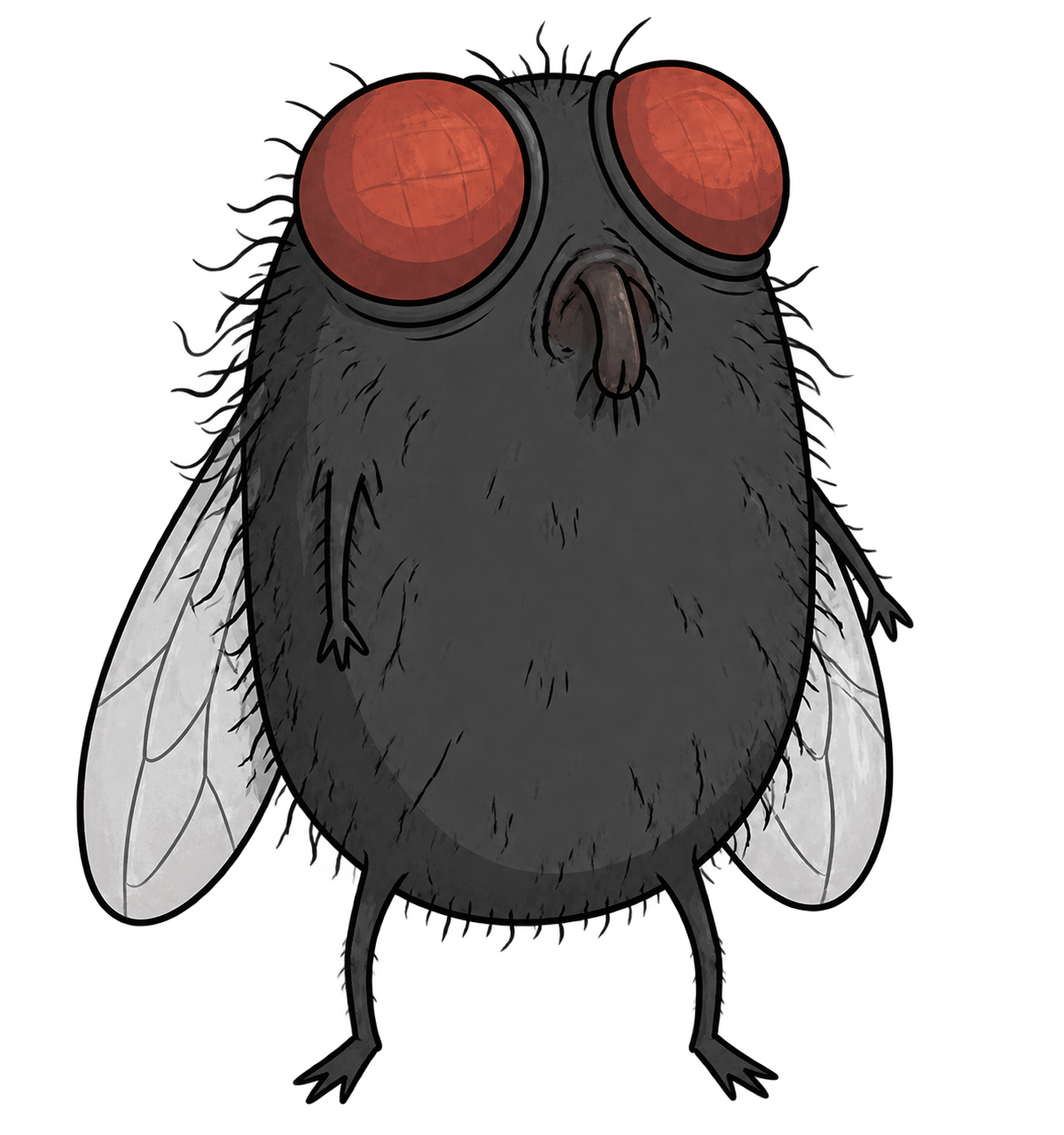Large hand-drawn Flystacio fly